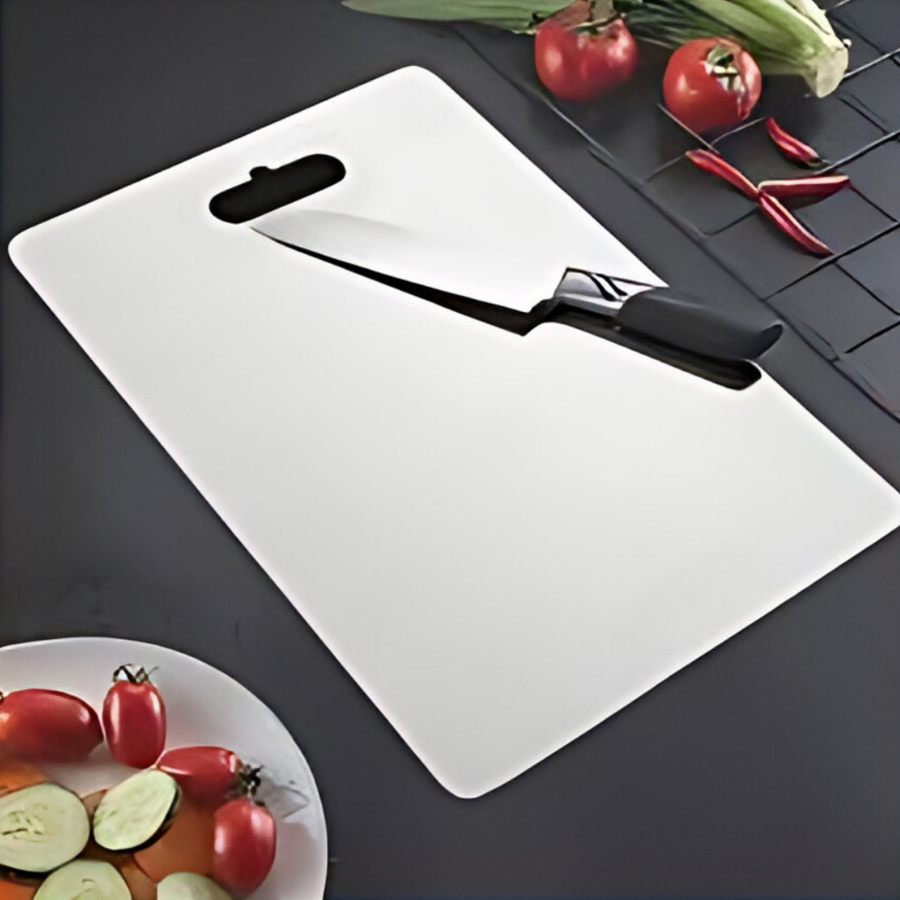 Premium Stainless Steel Kitchen Chopping Board Size Medium (35 x 31 cm)