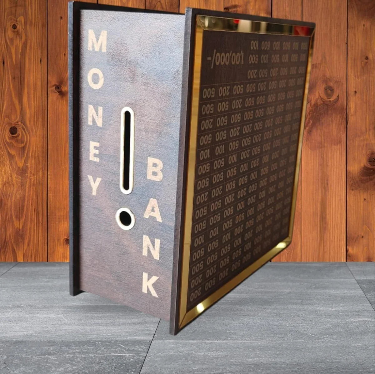 Metal twist - Premium Wooden Piggy Bank